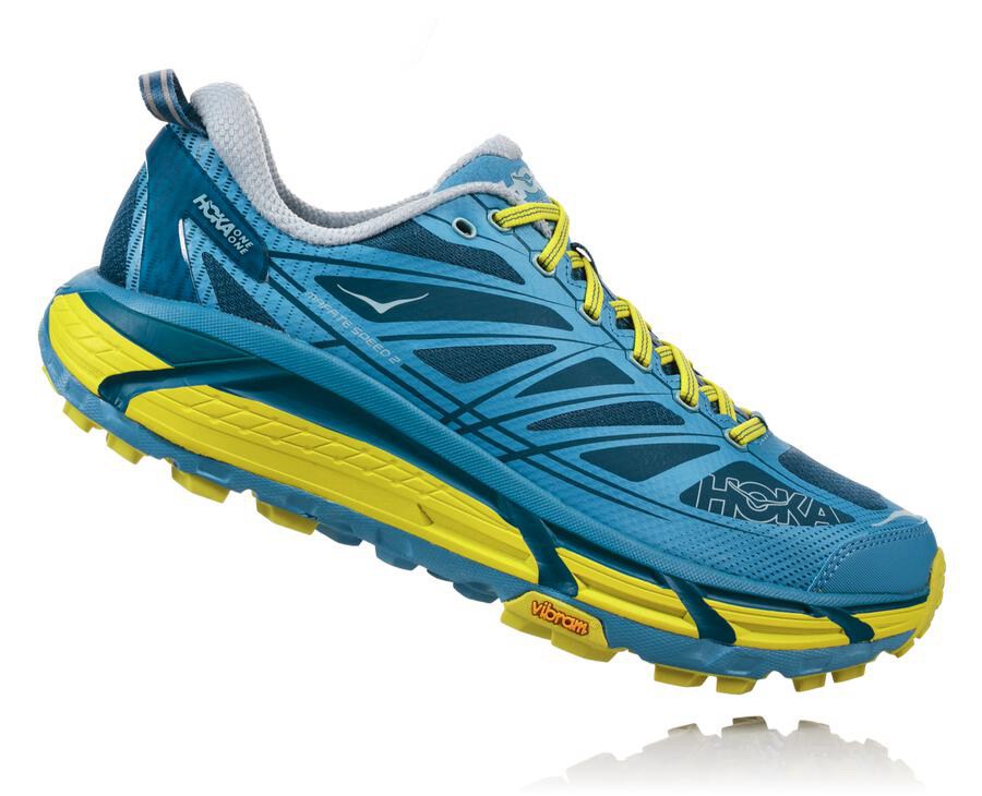 Tenis Trail Hoka One One Masculino Azuis - Mafate Speed 2 - 723-NFAHLE